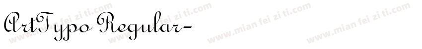 ArtTypo Regular字体转换
